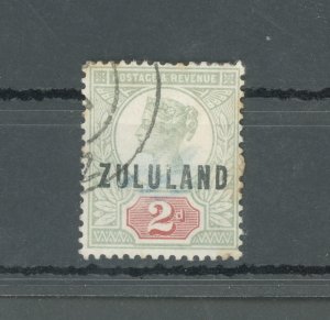 1888-93 Zululand - South Africa - Stanley Gibbons #3 - 2d. grey green and carmin