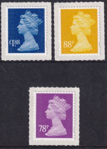 Sc# MH433 / MH435 Great Britain 2013 QE Machins MNH self adhesive CV $12.00