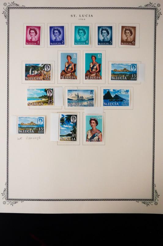 St. Lucia 1951 to 1980's Stamp Collection