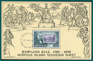 Norfolk Island 1979 Rowland Hill, MS used  #248a,SGMS228