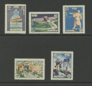 IRAN 1042-1046, 1956 NAMAZI HOSPITAL, MINT, TONED, DG (IR886h)