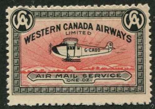 Canada SC# CL40 Western Canada Airways (10c) Mint Hinged