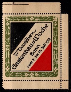 1912 German Cinderella Gardening Week Bonn From July 7-13, 1912 MNH