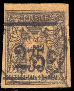 MOMEN: FRENCH COLONIES TAHITI #1 IMPERF USED LOT #65904