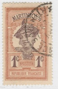 French Colony Martinique 1908-30 1c Used A18P62F878-