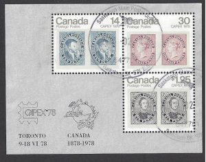 Canada #756a Used ss, CAPEX 78, issued 1978