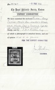SUDAN 1906/11 SG A9ab MINT CERTS