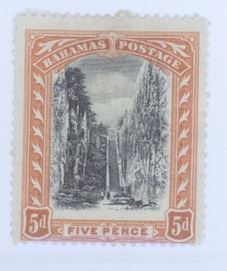 Bahamas, Scott #34, MH, internal gum crack/crs