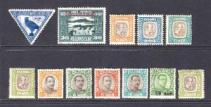 ICELAND C3//O68 OG H M/M VALUES TO $45 ALL DIFFERENT