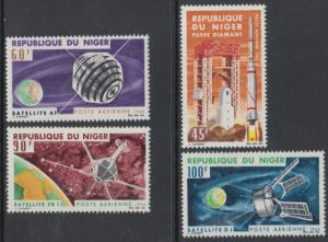 XG-H248 SPACE - Niger, 1966 Satellites, 4 Values MNH Set