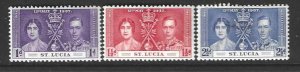 St Lucia 107-109   Mint SCV$1.05