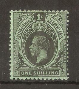 Southern Nigeria 1912 1/- SG52 Mint