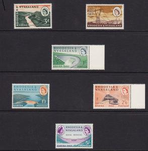 Nyasaland scott # 172 - 177 Set VF mint never hinged scv $ 19 ! see pic !