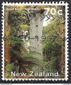 NEW ZEALAND 1996 70c Multicoloured, Scenery-Giant Kauri Tree SG1932 Used