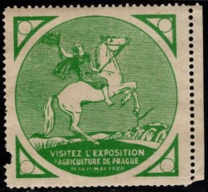 1929 Czechoslovakia Cinderella Praque Agricultural Exposition MNH