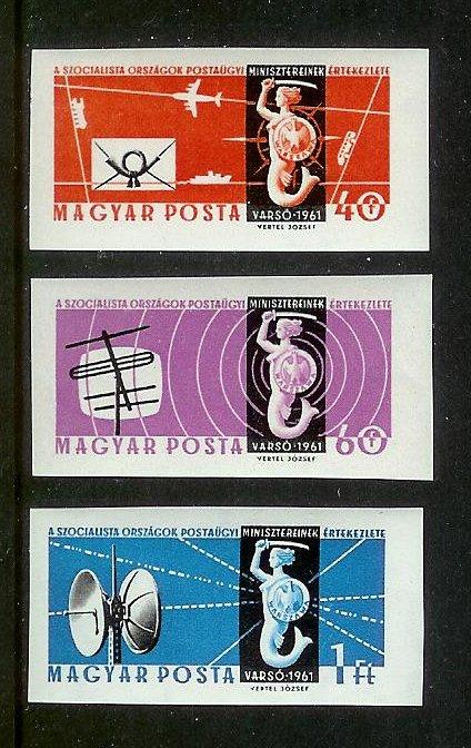 HUNGARY Sc#1389/1391 IMPERF Set MNH