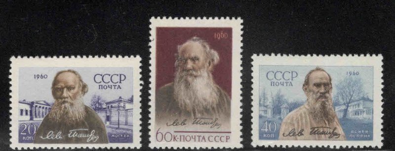 Russia Scott 2391-2393 MNH** Leo Tolstoy set