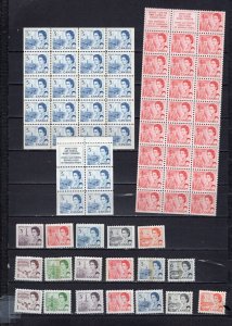 CANADA 1967-1971 SET OF 26 STAMPS & 3 BOOKLET PANES MNH