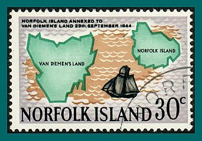 Norfolk Island 1969 Annexation, 30c used #124,SG101