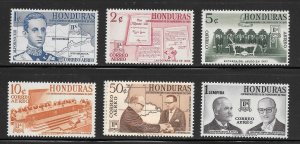 Honduras Scott C309-315 MNHOG - 1961 Return of Territory - SCV $3.90
