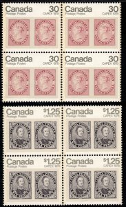 Canada - Capex '78 Mint Blocks SC 755 & 756 NH 30c & $1.25