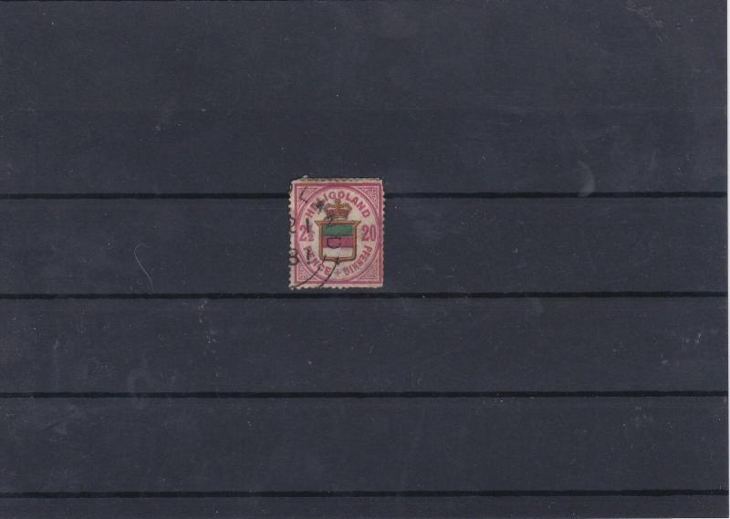 Heligoland 1875 Used 20pf Stamp CAT£120  Ref: R5980