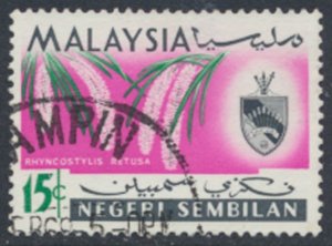 Negri Sembilan  SC# 81 Used  Orchids Flowers see details & scans