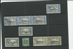 TRADE PRICE STAMPS SIERRA LEONE ON  DEALERS STOCK PAGES