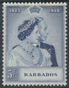 Barbados SG 266 SC#  211  MLH Silver Wedding   see details & scans    