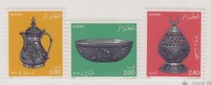 ALGERIA MNH Scott # 761-763 Metal Ware (3 Stamps)