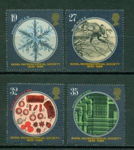 Great Britain Scott #1285-1288 MNH Microscopy CV$3+