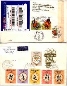 Hungary, Worldwide First Day Cover, Malaysia, Birds, Registered