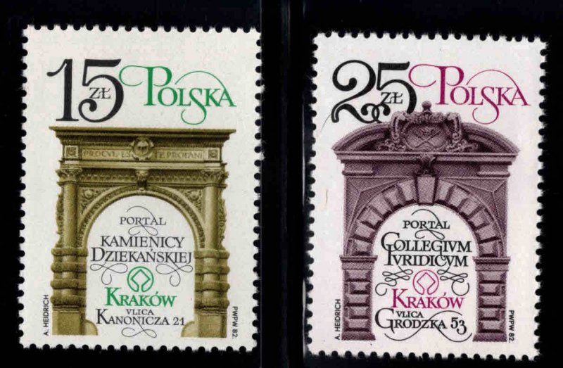 Poland Scott 2547-2548 MNH** Cracow Monument stamp set