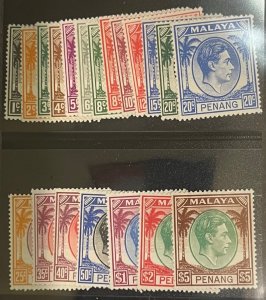 Malaya-Penang, 1949-52, 3-22, MNH