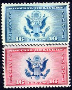 CE1 & CE2 16c Special Delivery Mint NH VF