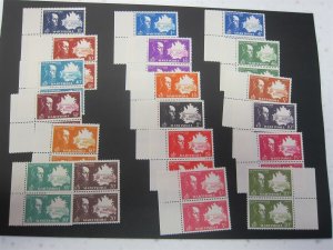 French Martinique 1945 Sc 198-216 pair set MNH(hinged on selvege)