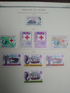 collection on pages Tristan da Cunha 1970-77 PT: CV $55