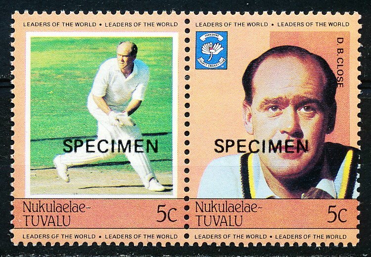 Tuvalu Nukulaelae #21 SPECIMEN Setenant MNH