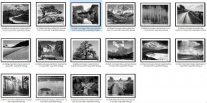 US 5854r-5854ag Ansel Adams imperf NDC set 16 MNH 2024 after May 25