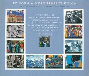 US: 2005 TO FORM A MORE PERFECT UNION; Complete Sheet Sc 3937; 37 Cents Values