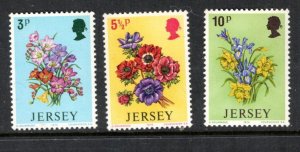 GREAT BRITAIN JERSEY  MNH VF Spring Flowers