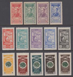 Salvador Sc C24/C51 MLH. 1932-35 Air Mail issues, 3 complete sets, fresh, VLH