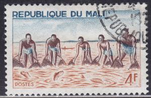 Mali 89 CTO 1966 Large Net Group Fishing