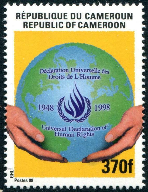 HERRICKSTAMP CAMEROUN Sc.# 918 Human Rights Mint NH