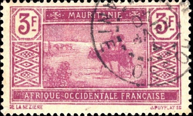 MAURITANIE - 1940 - CAD ROSSO / MAURITANIE SUR N°61