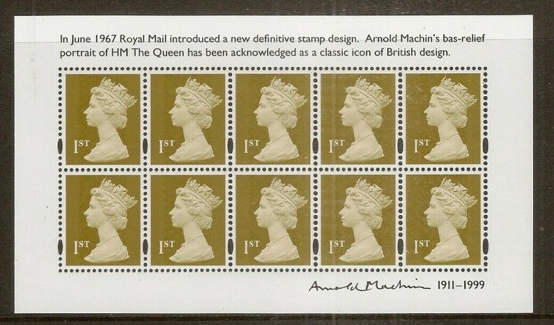 GB 2011 Arnold Machin Mini Sheet MS3222 MNH