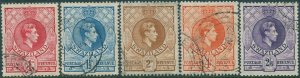 Swaziland 1938 SG29a-36a KGVI (5) FU