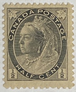 CANADA 1898 #74 Queen Victoria 'Numeral' Issue - MH (CV 15$ +)