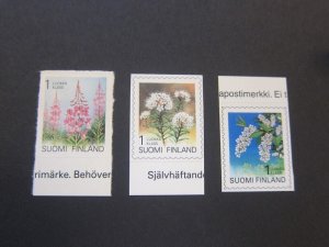 Finland 1992 Sc 838,39,43 MNH