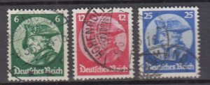 Germany - 1933 Frederick the Great Sc# 398/400 (8311)